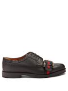 Gucci Web-strapped Leather Brogues