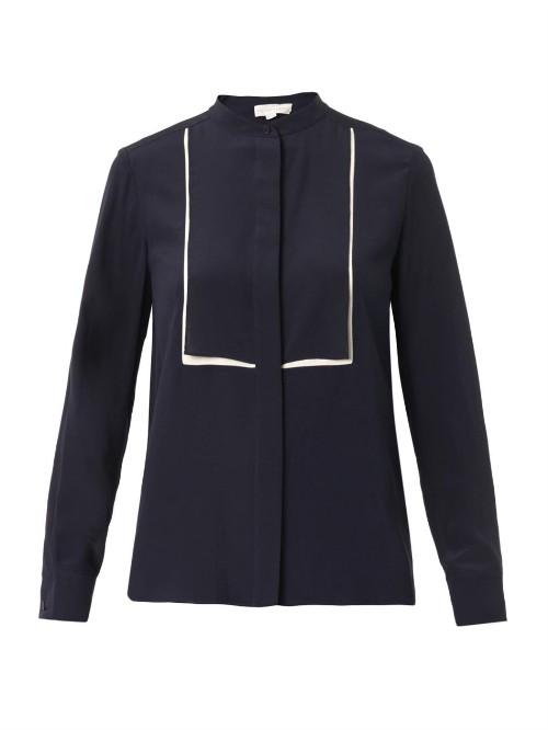 Stella Mccartney Caroline Bi-colour Silk Blouse