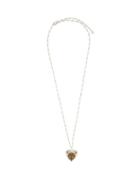 Matchesfashion.com Alexander Mcqueen - Heart-locket Chain Necklace - Womens - Silver