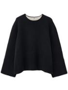 Matchesfashion.com Totme - Double-sided Cashmere Sweater - Womens - Black