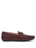 Matchesfashion.com Tod's - Gommino Logo-plaque Leather Loafers - Womens - Dark Brown