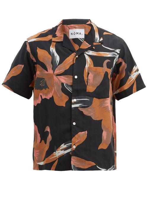 Matchesfashion.com Noma T.d. - Floral Of Memories Short-sleeved Shirt - Mens - Black