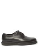 Matchesfashion.com Bottega Veneta - Intrecciato Detail Leather Derby Shoes - Mens - Black