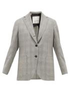 Matchesfashion.com Giuliva Heritage Collection - The Esther Prince Of Wales-check Wool Jacket - Womens - Black White