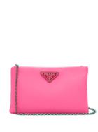 Matchesfashion.com Prada - Neon Padded Clutch - Womens - Pink