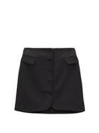 Matchesfashion.com Acne Studios - Ivet Twill Mini Skirt - Womens - Black
