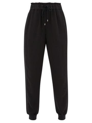 Matchesfashion.com Vaara - Clemmie Crepe Track Pants - Womens - Black