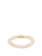 Matchesfashion.com Timeless Pearly - Beaded Pearl And Gold Plated Anklet - Womens - Pearl