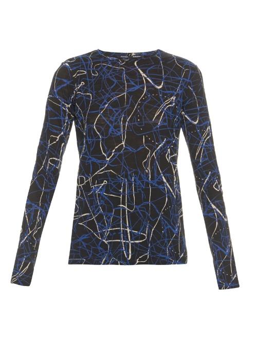 Proenza Schouler Scribble-print Cotton Jersey T-shirt