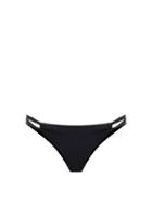 Matchesfashion.com Sara Cristina - Narcissus Gathered-side Jersey Bikini Briefs - Womens - Black