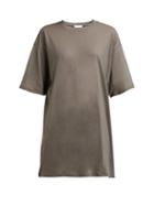 Matchesfashion.com Raey - Patti Cotton Jersey Crew Neck T Shirt - Womens - Grey
