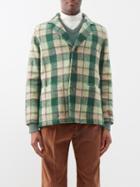 Gucci - Macro-check Wool-blend Jacket - Mens - Green Multi