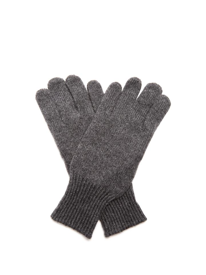Brunello Cucinelli Cashmere And Suede Gloves