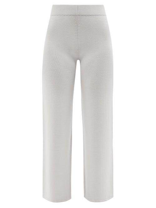 Max Mara Leisure - Lalla Trousers - Womens - Light Grey