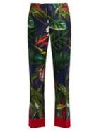 F.r.s - For Restless Sleepers Zeus Tropical Floral-print Silk Pyjama Trousers