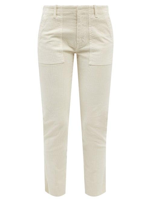 Nili Lotan - Jenna Cotton-blend Corduroy Trousers - Womens - White