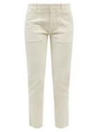 Nili Lotan - Jenna Cotton-blend Corduroy Trousers - Womens - White