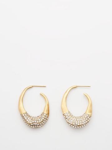 By Alona - Panarea 18kt Gold-plated & Crystal Earrings - Womens - Gold Multi