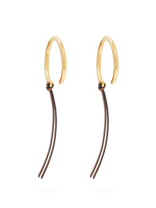 Matchesfashion.com Loewe - Nail Hoop Earrings - Womens - Gold