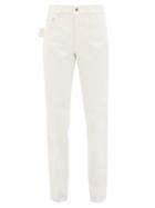 Matchesfashion.com Bottega Veneta - Relaxed Straight Leg Jeans - Womens - White