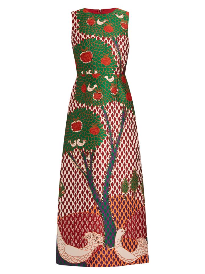 Redvalentino Fantasy Landscape-jacquard Dress