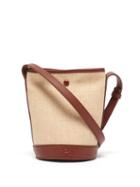 Matchesfashion.com A.p.c. - Helene Leather-trim Canvas Bucket Bag - Womens - Tan Multi