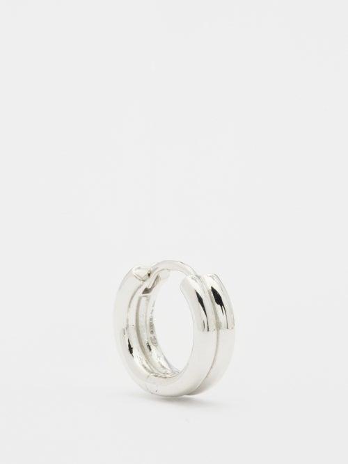 Charlotte Chesnais - Mini Sterling Silver Hoop Earrings - Womens - Silver