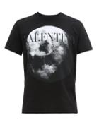 Matchesfashion.com Valentino - Moon Dust Cotton T-shirt - Mens - Black