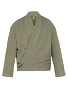 Matchesfashion.com Sasquatchfabrix - Kinpaku Wrap Jacket - Mens - Light Green
