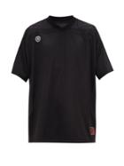 Matchesfashion.com Martine Rose - Printed Two-way Football T-shirt - Mens - Black