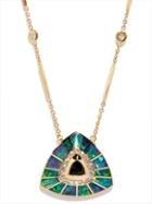 Jacquie Aiche - Diamond, Opal, Tourmaline & 14kt Gold Necklace - Womens - Green Multi