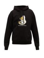 Matchesfashion.com Noon Goons - Hooded Playtime-print Cotton-jersey Sweatshirt - Mens - Black