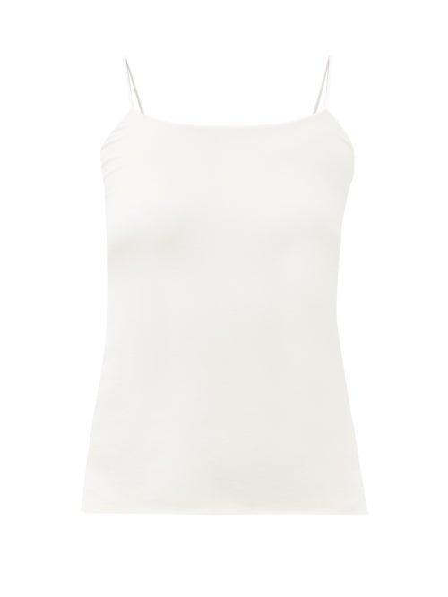 The Row - Freesia Silk-blend Jersey Tank Top - Womens - White