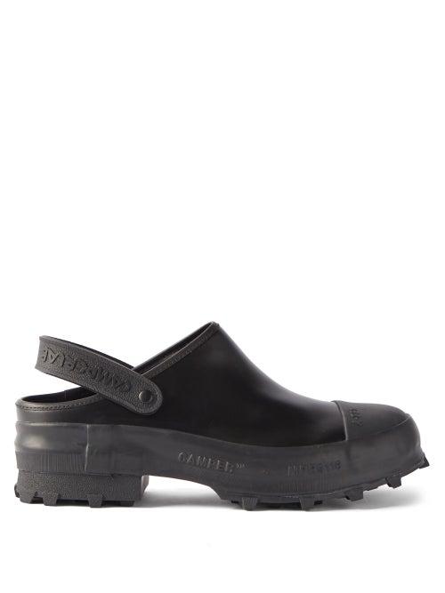 Camperlab - Traktori Rubber And Leather Clogs - Mens - Black