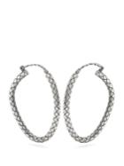 Bottega Veneta Intrecciato-engraved Hoop Earrings