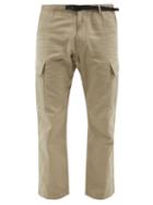 Gramicci - Belted Cotton-blend Cargo Trousers - Mens - Beige