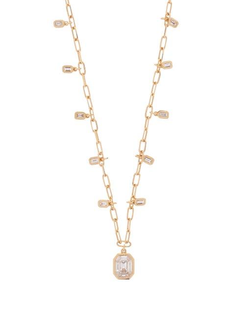 Ladies Fine Jewellery Shay - Illusion Diamond & 18kt Gold Choker Necklace - Womens - Yellow Gold