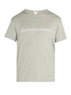 Matchesfashion.com Calvin Klein 205w39nyc - Logo Print Cotton T Shirt - Mens - Grey