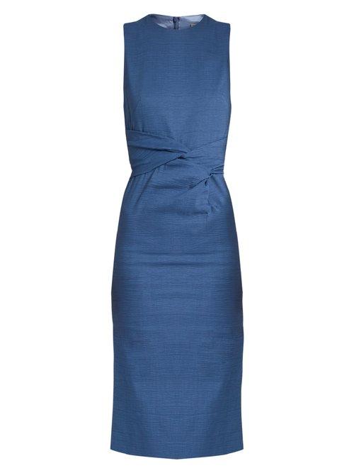 Matchesfashion.com Sportmax - Brunico Dress - Womens - Blue