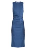 Matchesfashion.com Sportmax - Brunico Dress - Womens - Blue