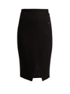 Cefinn Buttoned Ponte Pencil Skirt