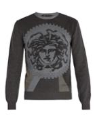 Versace Medusa-jacquard Cotton-blend Sweater