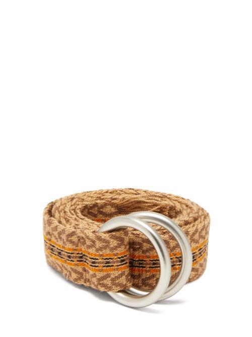 Matchesfashion.com Guanabana - Ring Buckle Woven Belt - Mens - Yellow