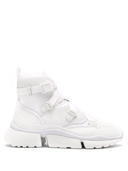 Matchesfashion.com Chlo - Sonnie Raised Sole High Top Trainers - Womens - White