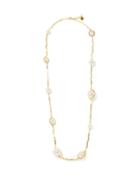 Rosantica - Satelliti Long Crystal And Faux Pearl Necklace - Womens - Pearl