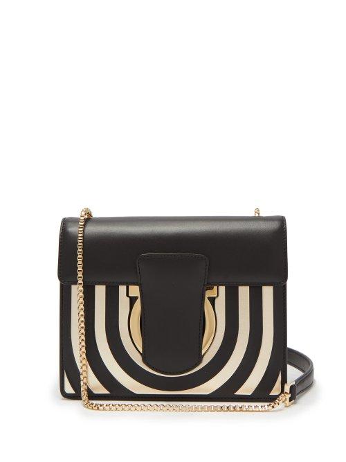 Matchesfashion.com Salvatore Ferragamo - Thalia Leather Cross Body Bag - Womens - Black Multi