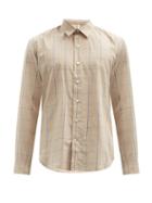 Matchesfashion.com Sunflower - Dan Check Cotton-blend Shirt - Mens - Beige