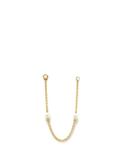 Maria Tash - Pearl & 18kt Gold Chain-link Charm - Womens - Pearl