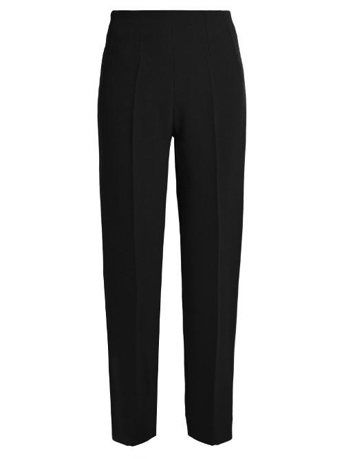 Emilia Wickstead Arabella Wool-crepe Slim-fit Trousers