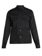 Maison Margiela Point-collar Back-button Cotton Shirt